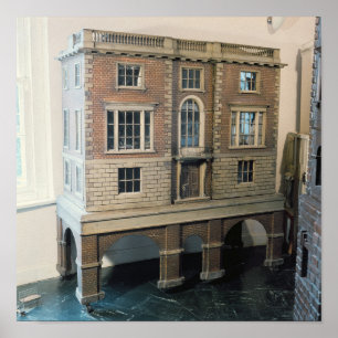 Engels balustraded doll's house with balcony poster