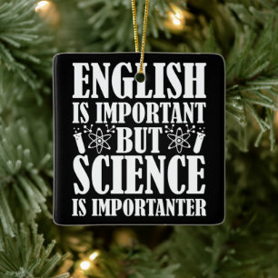 Engels Belangrijk Maar Wetenschap Grappig Leraar G Keramisch Ornament
