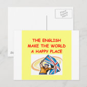engels briefkaart (Voorkant / Achterkant)