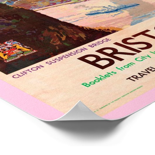 Engels Bristol Travel Poster (Hoek)