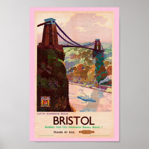  Engels Bristol Travel Poster