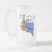 Engels Budgie Plays Bass Cello Matglas Bierpul (Links)