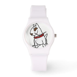 Engels Bull Terrier Cartoon Horloge