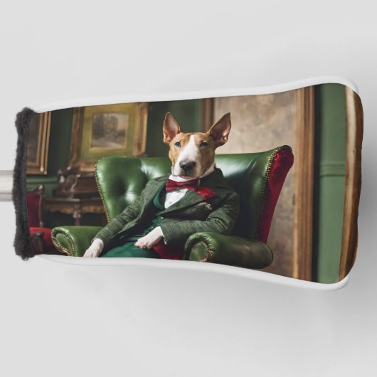 Engels Bull Terrier Golf Head Hoesje Golfheadcover (Voorkant)