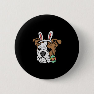 Engels Bulldog Bunny Hondenliefhebber Eigenaar Man Ronde Button 5,7 Cm