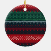 Engels Bulldog Christmas Keramisch Ornament (Achterkant)