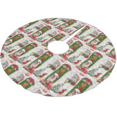 Engels Bulldog Christmas Kerstboom Rok (Gekanteld)