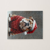 Engels Bulldog Christmas Legpuzzel (Horizontaal)
