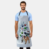 Engels Bulldog Christmas Schort (Gedragen)