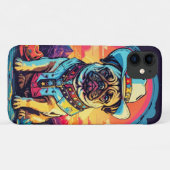 Engels Bulldog Cowboy Funny Western Dog Case-Mate iPhone Case (Achterkant (horizontaal))
