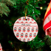 Engels Bulldog Dog Breed Christmas Keramisch Ornament