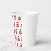 Engels Bulldog Dog Breed Christmas Papieren Bekers (Links)