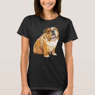 Engels Bulldog Dog Pop Art T-shirt