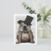 Engels Bulldog, Formal Hound and Pet Briefkaart (Staand voorkant)