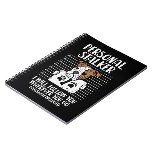 Engels Bulldog Hondenliefhebber Personal Stalker E Notitieboek (Linkerzijde)