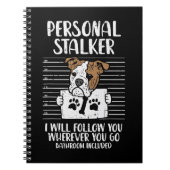 Engels Bulldog Hondenliefhebber Personal Stalker E Notitieboek (Voorkant)
