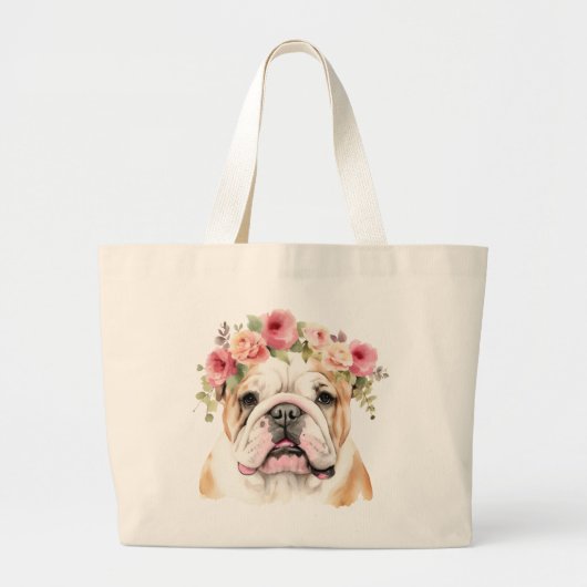 Engels Bulldog Jumbo Tas (Voorkant)