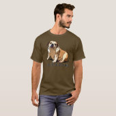 Engels Bulldog mannen shirt (Voorkant volledig)