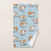 Engels bulldog patroon bad handdoek (Handdoek)