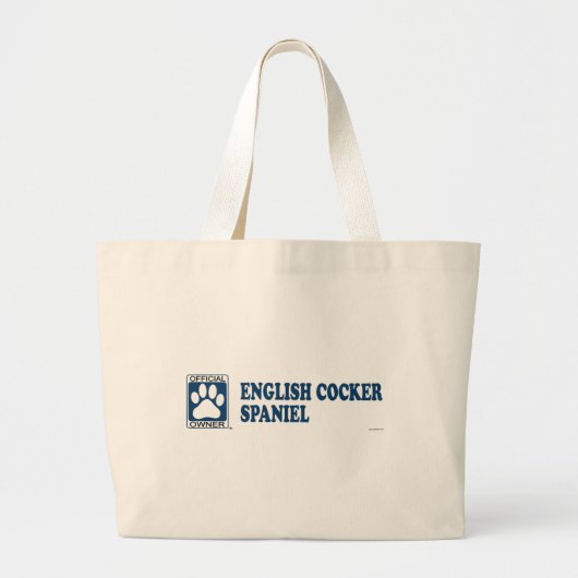 Engels Cocker Spaniel Blue Grote Tote Bag (Voorkant)