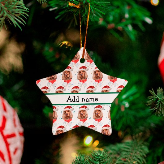 Engels Cocker Spaniel Dog Breed Christmas Keramisch Ornament