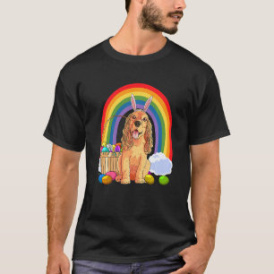 Engels Cocker Spaniel Easter Eggs Bunny Rabbit T-shirt