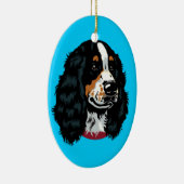 engels cocker spaniel keramisch ornament (Rechts)