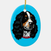 engels cocker spaniel keramisch ornament (Voorkant)