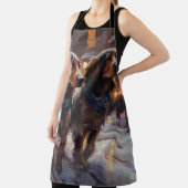 Engels Cocker Spaniel Kerstmis Feestelijk Seizoen Schort (Insitu)