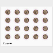 Engels Cocker Spaniel minimaal modern Ronde Sticker (Vel)