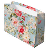 Engels Countryside Flower Garden Gift Bag Groot Cadeauzakje (Achterkant Gekanteld)