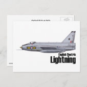 Engels Electric Lightning Briefkaart (Voorkant / Achterkant)