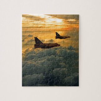 Engels Electric Lightning sunset flight Legpuzzel
