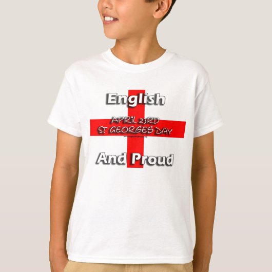 Engels en proud - Kinder T-Shirt (Voorkant)