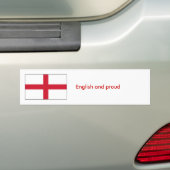 Engels en trots bumpersticker (Op auto)