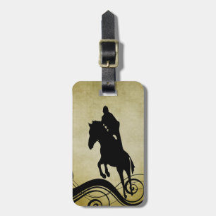 Engels Equestrian  Style Horse Jumping Bagagelabel