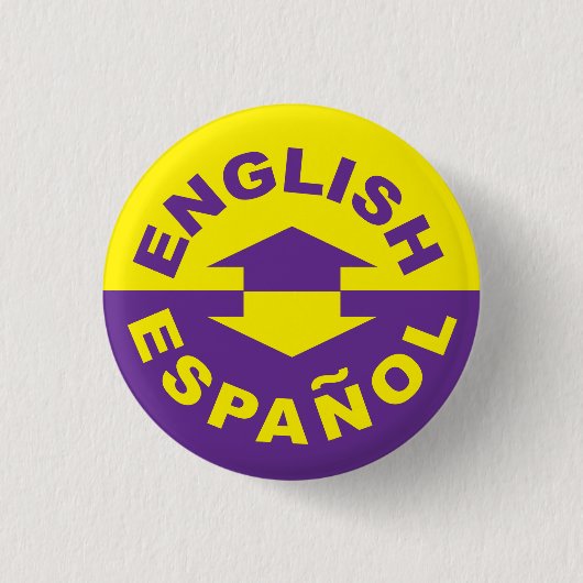 Engels Español - ik spreek Spaans Ronde Button 3,2 Cm (Voorkant)