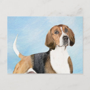 Engels filtreerschilderij - Kute Original Dog Art Briefkaart