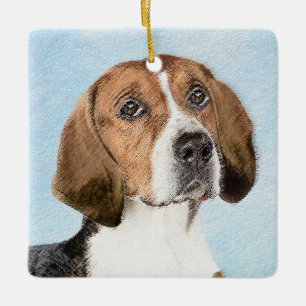 Engels filtreerschilderij - Kute Original Dog Art Keramisch Ornament