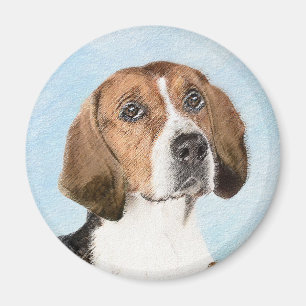Engels filtreerschilderij - Kute Original Dog Art Magneet