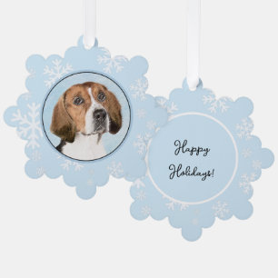 Engels filtreerschilderij - Kute Original Dog Art Ornament Kaart