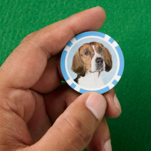 Engels filtreerschilderij - Kute Original Dog Art Poker Chips