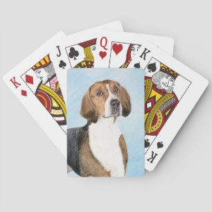 Engels filtreerschilderij - Kute Original Dog Art Pokerkaarten