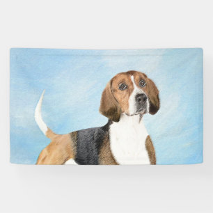 Engels filtreerschilderij - Kute Original Dog Art Spandoek