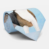 Engels filtreerschilderij - Kute Original Dog Art Stropdas (Opgerold)