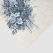  Engels Floral Blue en White Decoupage Tissuepapier (Detail)