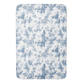  Engels Floral Toile de Jouy-Blue Badmat (Voorkant Verticaal)
