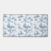 Engels Floral Toile de Jouy-Blue Bureaumat (Voorkant)
