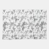  Engels Floral Toile de Jouy-Blue Kitchen Theedoek (Horizontaal)