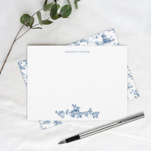  Engels Floral Toile de Jouy-Blue